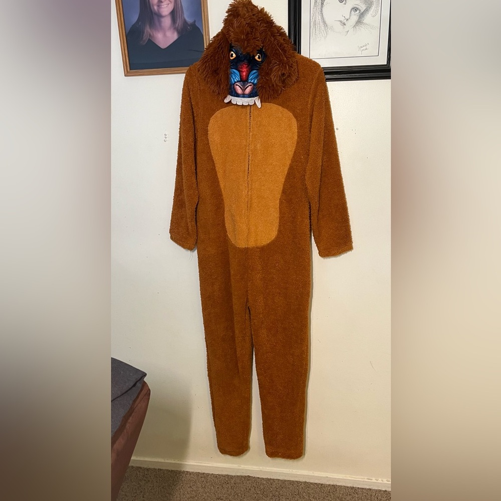 Briefly Stated Orangutan onesie size adult M. EUC.